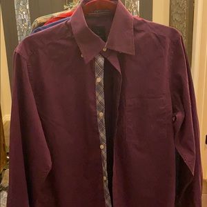 Men’s button down dress too long sleeve